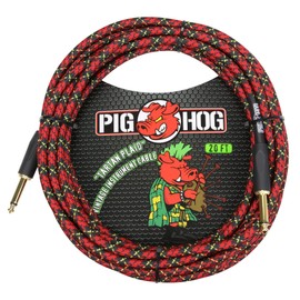 Pig Hog PCH20PL 1/4" to 1/4" Tartan Plaid Guitar Instrument Cable, 20 Feet