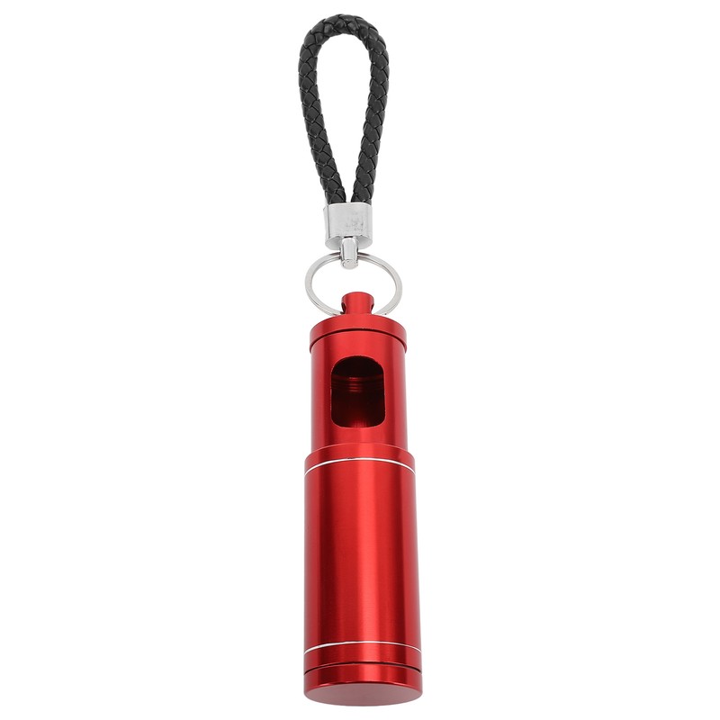 Portable Pocket Ashtray with Keychain Lanyard Retractable Circular Aluminium Alloy