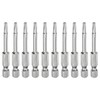 QUARKZMAN Pack of 10 T15 Security Torx Bit 1/4 Inch