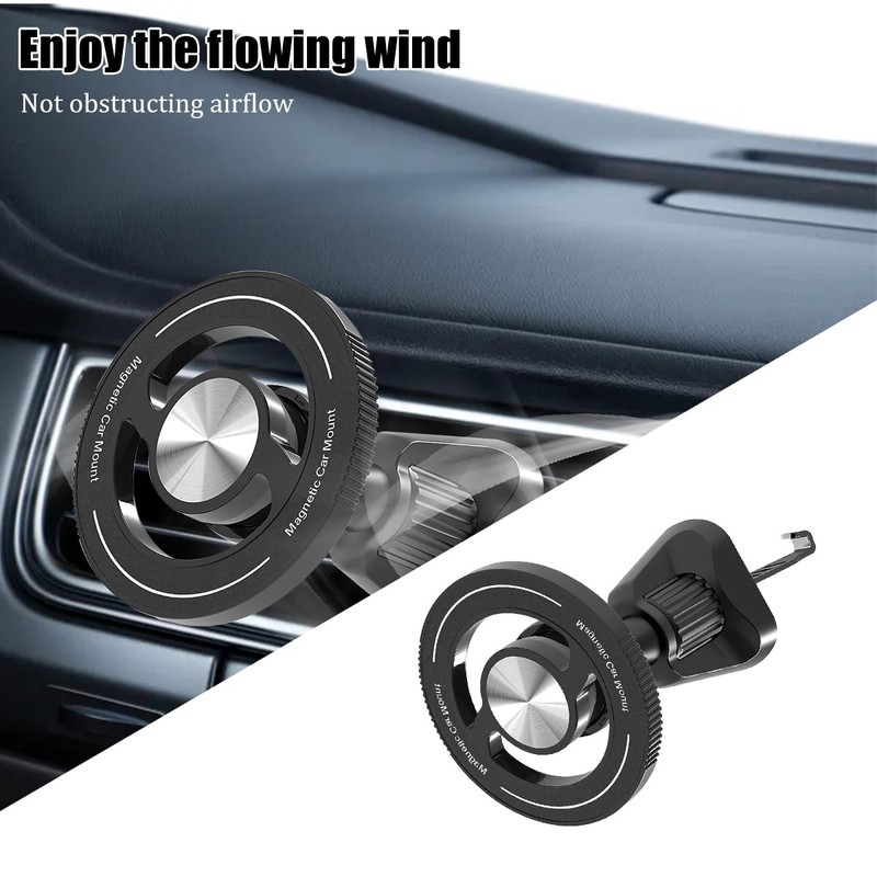 Sandfren Car Magnetic Phone Holder, 360° Adjustable HandsFree Vehicle Air