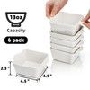 ELFULLY 6 Pack 13 OZ Ceramic Baking Dishes, 4.5" Mini
