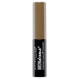Maybelline Brow Drama Shaping Chalk Powder No. 120 Medium Brown Velvety Eyebrow Powder for Natural Distinctive Eyebrows with Soft Contours