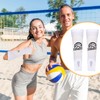 Volleyball Arm Sleeves White Forearm Sleeves with Protection Foam Pads