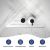 8'' Corner Shower Shelf 2PCS, 304 Stainless Steel Recessed Bathroom