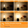 E12 Edison LED Light Bulbs 40 Watt Equivalent Candelabra, Dimmable