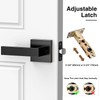 Brightify Front Door Handle, Modern Exterior Door Handle with Passage