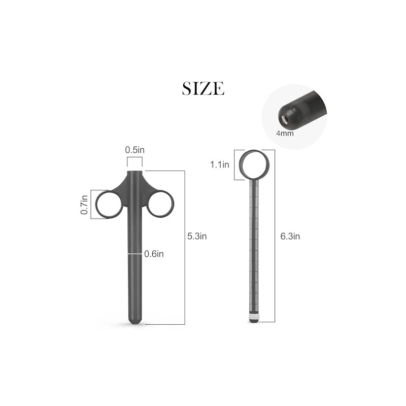 [2 PackStorage Bag]lube applicator for Women,Men,Precision Female Lubricant Tube applicator
