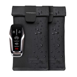 Faraday Key Fob Jacket | RFID Signal Blocking & Water Resistant | Anti-Hacking | Ultimate Car Anti-Theft Protection Shielding Bag for Key Fobs and Key Cards | Magnetic Closure | Three Layers (2)