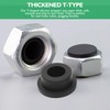 EASYEAH T-Shaped Silicone Plugs 3/4 in Soft Flexible Rubber Stopper