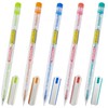 NATARAJ Funkies Ballpoint Pens, BLUE, 0.7mm Fine Point, Pack of