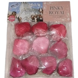 Pinky Royal Flower Shower (Artificial Flowers), Set of 2,000, Perfect Item for Weddings, Celebrations, Birthday Parties (Pink Gradation)