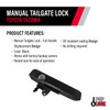 Pop & Lock PL5400 Black Manual Tailgate Lock with Bolt