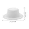 NUOBESTY Mini Felt Top Hats DIY Black Felt Top Hats
