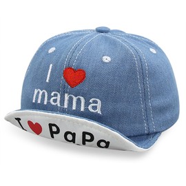 MCWTH Kids Baseball Cap for Toddler Boys, Infant Sun Hat for Baby Girls 1-4 Years Light Blue