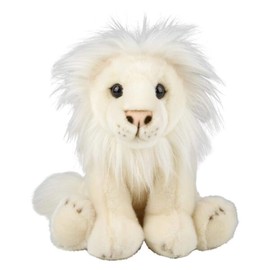 Forest & Twelfth 12" Stuffed Lion, White Plush, Heirloom Collection Stuffed Animal, Premium Materials, Best Gift for Kids Age 3+, Nursery and Room Decor (12'' Lion, White)