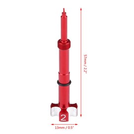 Motorcycle Carburettor Adjustment Screw, Mixing Screw Motorcycle Carburettor Mixing Screw Plate FCR Air Fuel Mixing Screw Set for Keihin FCR FCR-MX Carburettor (Red)