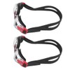 2Pcs Large Frame Swimming Glasses Electroplated Adults Goggles for Training