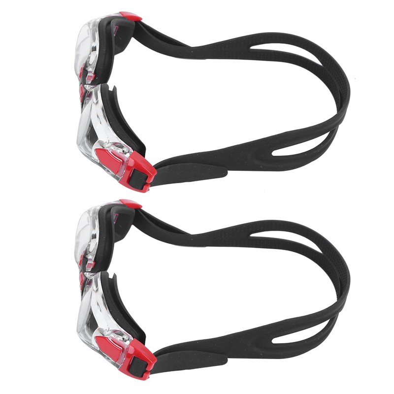 2Pcs Large Frame Swimming Glasses Electroplated Adults Goggles for Training
