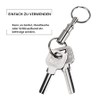 Norhogo 6 pieces key rings with quick release, removable key