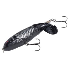 Calissa Offshore Tackle Whopper Plopper ||| 90mm 110mm 130mm ||| 0.5oz 0.75 oz 1.5oz ||| Fishing Floating Rotating Topwater Crankbait Popper Lure Swimbait (Z-Night Crawler, 90mm)
