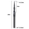 ECSiNG Tapered Ball Nose End Mill with 0.25mm Ball Nose