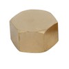uxcell 3/8BSP Female Thread Brass Hex Head Pipe Cap Cover