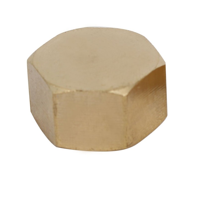uxcell 3/8BSP Female Thread Brass Hex Head Pipe Cap Cover