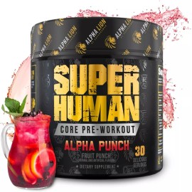 Lion NEW ALPHA LION Super Human Core Pre Workout Powder with Creatine Alpha Punch