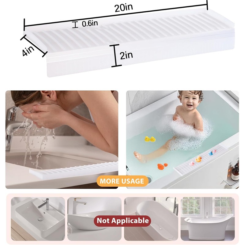 AyNirser Sink Edge Protector with Suction Cup 14“ 20” 30",