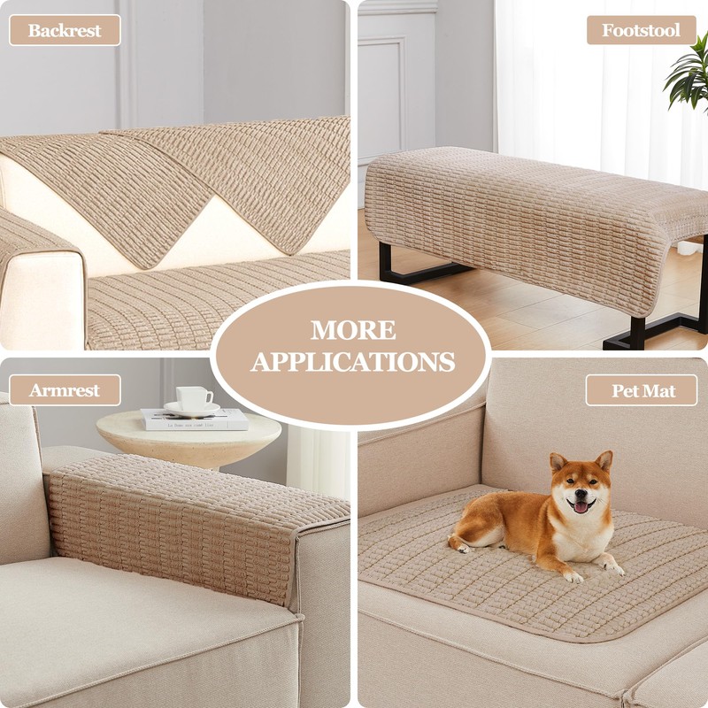 Meider Sofa Armrest Cover Couch Arm Cover Armchair Covers, 2pcs