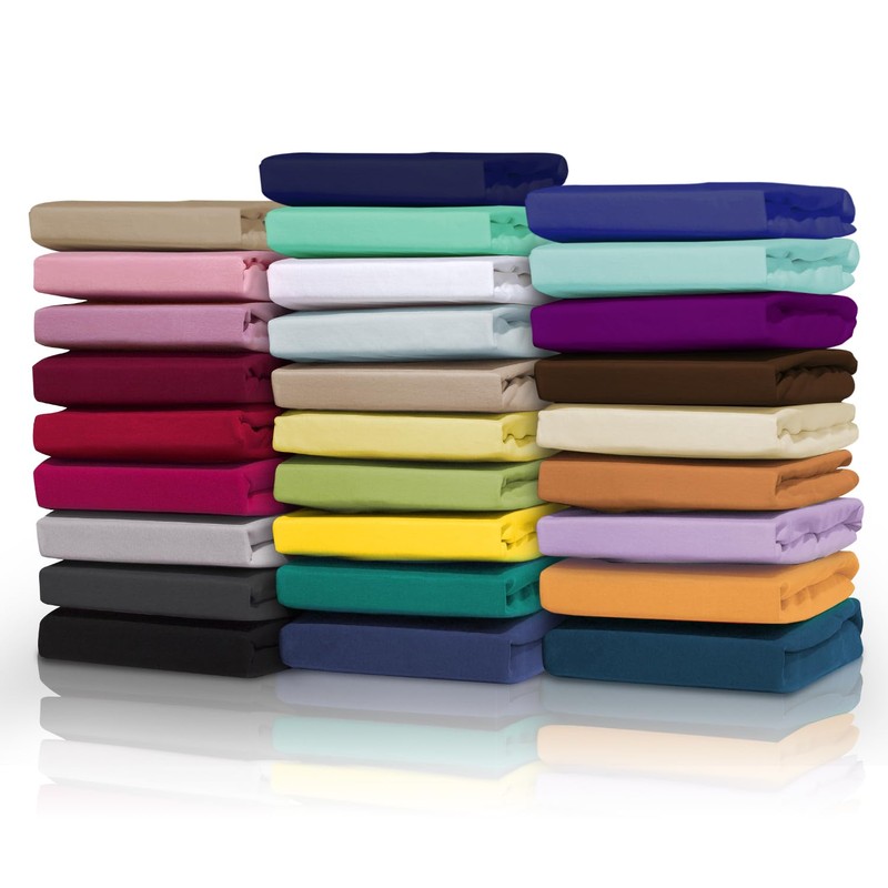 Double Bed Fitted Sheet 10"(25cm) Deep Pocket |Polycotton Bedding Elastic