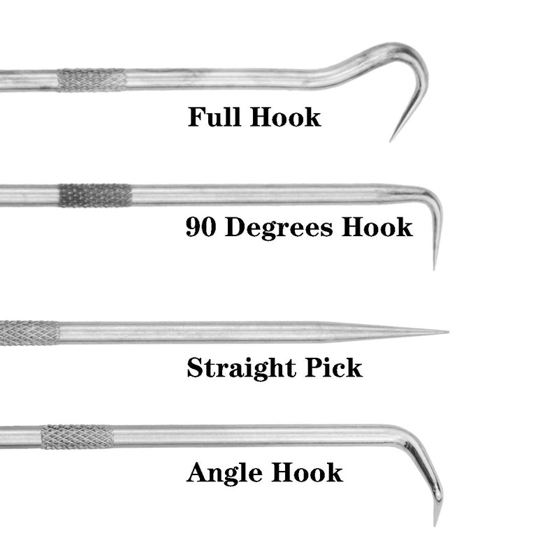 AYLIFU Double Pointed Scraper Metal Hook and Pick Set 45