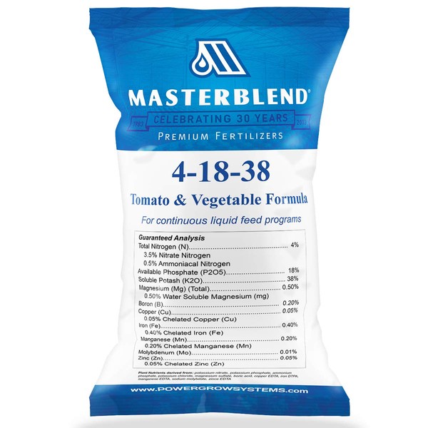 MasterBlend 4-18-38 Tomato & Vegetable Fertilizer - Bulk 1, 5