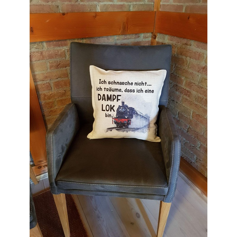 KiLaLa Anti-Snore Cushion Locomotive Steam Train with Saying