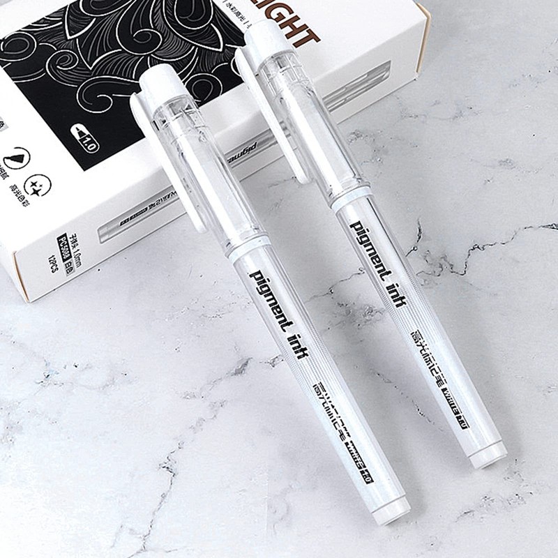 White Gel Pens for Art Drawing Sketching Writing 1.0mm White