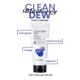 Tonymoly - Espuma Limpiadora De Blueberry Clean Dew Tipo de piel Mixta
