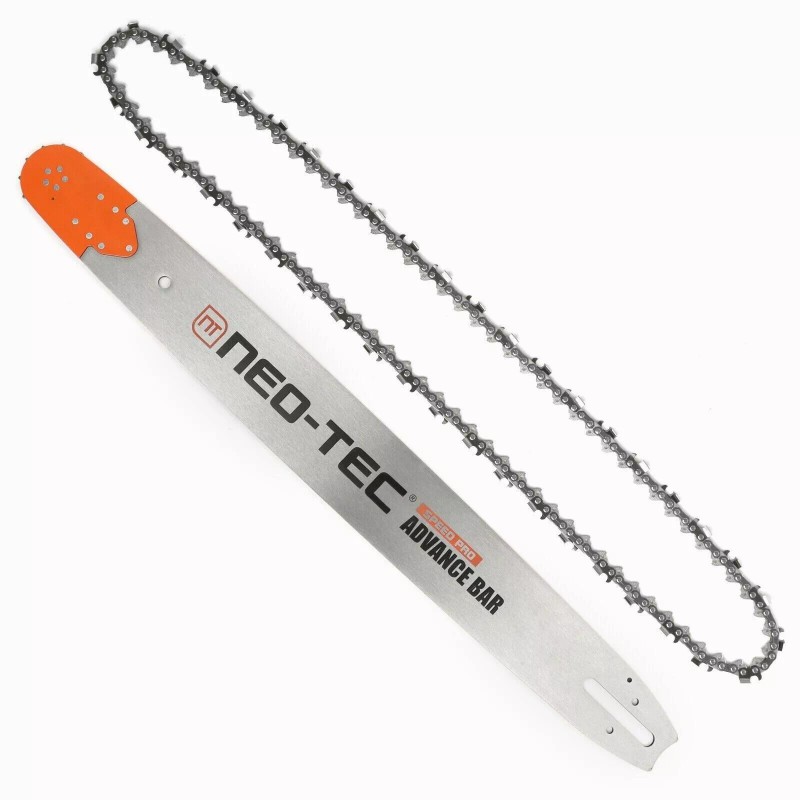 Neotec 28'' Chainsaw Guide Bar 3/8" 0.063" 92DL Chain For