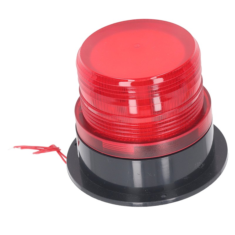 Round Red Warning Light Industrial Emergency LED Rotating Strobe Beacon