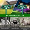 4 Pack 2025 Solar Ultrasonic Animal Repellent Squirrel Fortress Pro