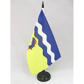 Desk Flag département Isère AZ Flag Flag 21x14 cm – Isère Table Flag 14 x 21 cm