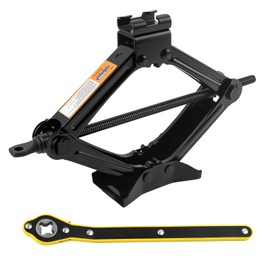 1T Scissor Jack for Car with Ratchet Wrench Kit,Heavy Duty Scissor Car Jack Kit for Cars Lifting Jobs Easy Tire Change,Essential Cars Scissors Jacks Lift Range 3.11"-12.4"