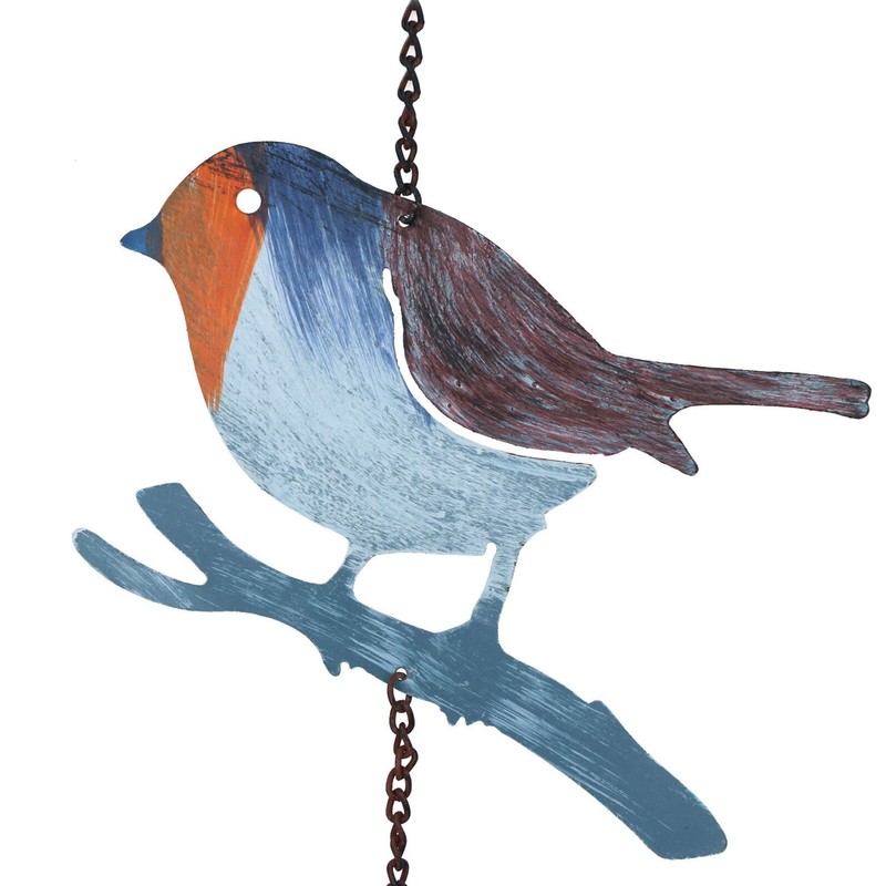 AB Tools Robin Wind Chime Bird Bell Hanging Garden Yard