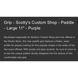 Scotty Cameron BRAND NEW IN PLASTIC SCOTTY CAMERON CUSTOM SHOP PADDLE LARGE PURPLE / GRAY GRIP