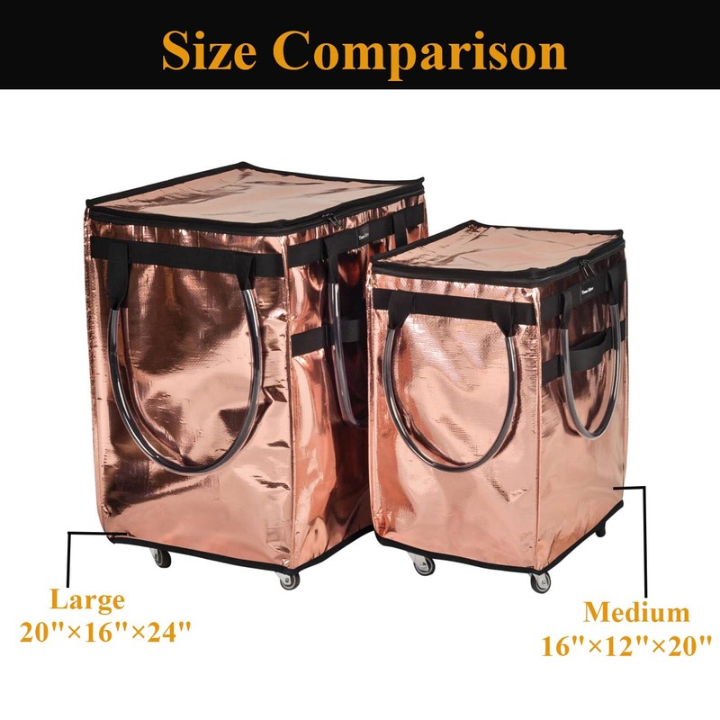Reusable Grocery Bag On Wheels Large Capacity Shopping Trolley Foldable