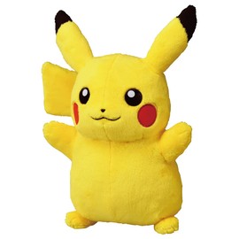 Takara Tomy Pokemon Talking Pikachu Plush Toy, Ages 3 and Up, Pass Toy Safety Standards, ST Mark Certified, Pokemon TAKARA TOMY