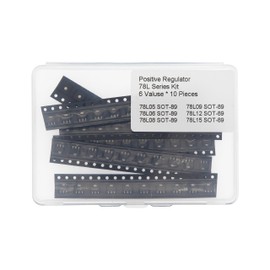 6 値 * 10 ピース 78L シリーズ SOT-89 100mA 三端子ポジティブレギュレータキット 78L05 78L06 78L08 78L09 78L012 78L015