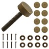 ZIUZI Brass Decorative Bolts with Caps, 8 Pack Antique Bronze