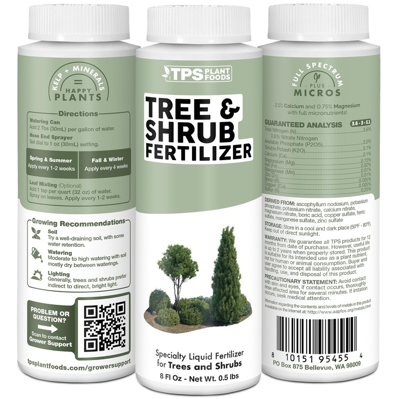 Tree and Shrub Fertilizer, Complete Liquid Tree and Shrub Plant