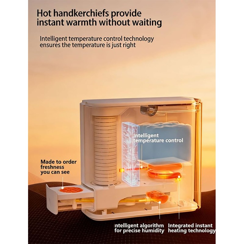 Hot Towel Warmer for Face, 5-Second Fast Heating Facial Home