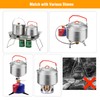 REDCAMP 1.6L Outdoor Camping Kettle, Lightweight Stainless Steel Water Pot